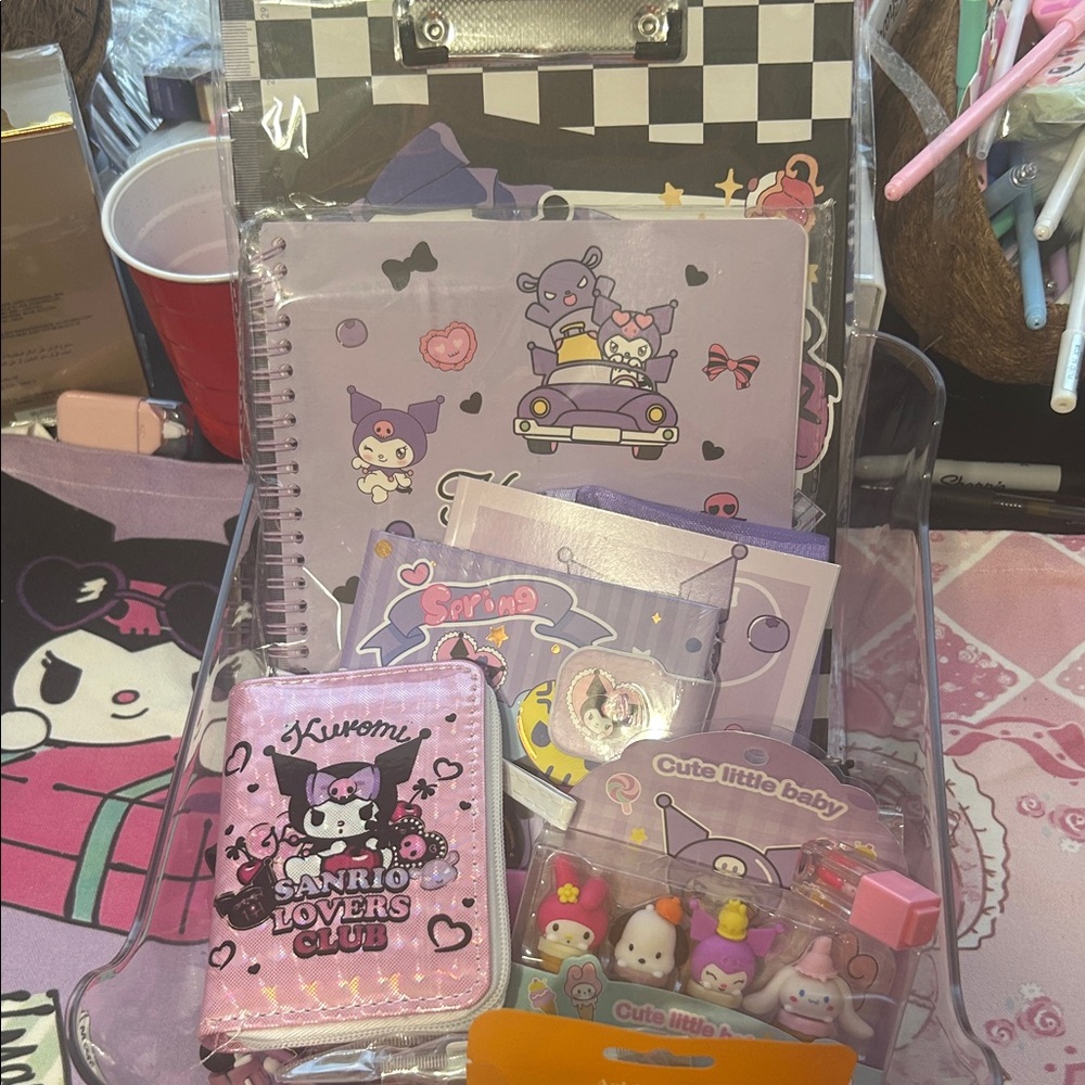 Sanrio Kuromi Purple & Pink Stationery Gift Set